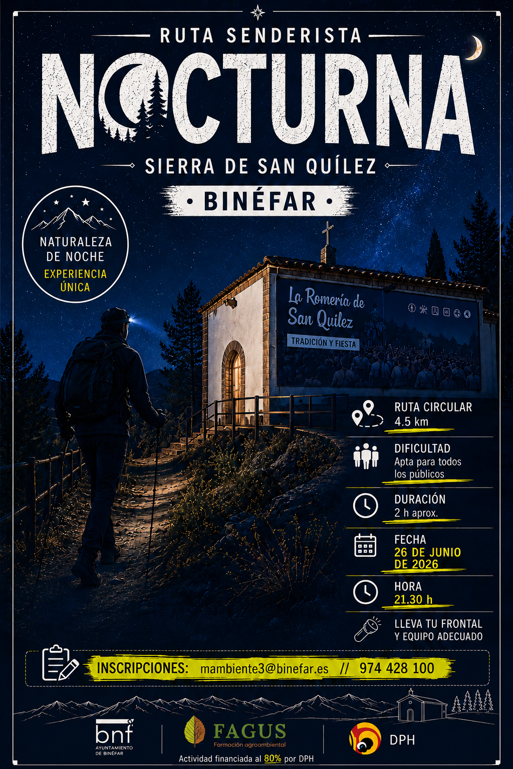 Cartel ruta nocturna San Quílez ok